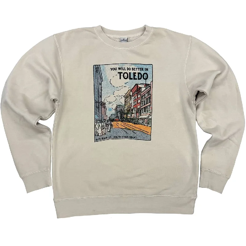 Luxury and fashionable Better in Toledo Vintage Stamp Downtown Sweatshirt