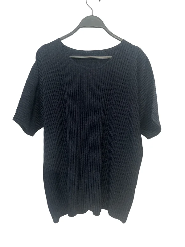 Round neck design HOMME PLISSE ISSEY MIYAKE/Cut & Sew/3/Navy/Polyester/Graphic/