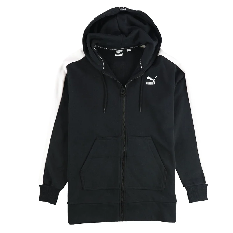 Amazing design Puma Womens Classics T7 Hoodie Sweatshirt, Black, Small