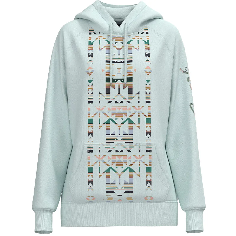 Sweet Short Skirt Style "Legendary Hoody" Light Blue/Aztec