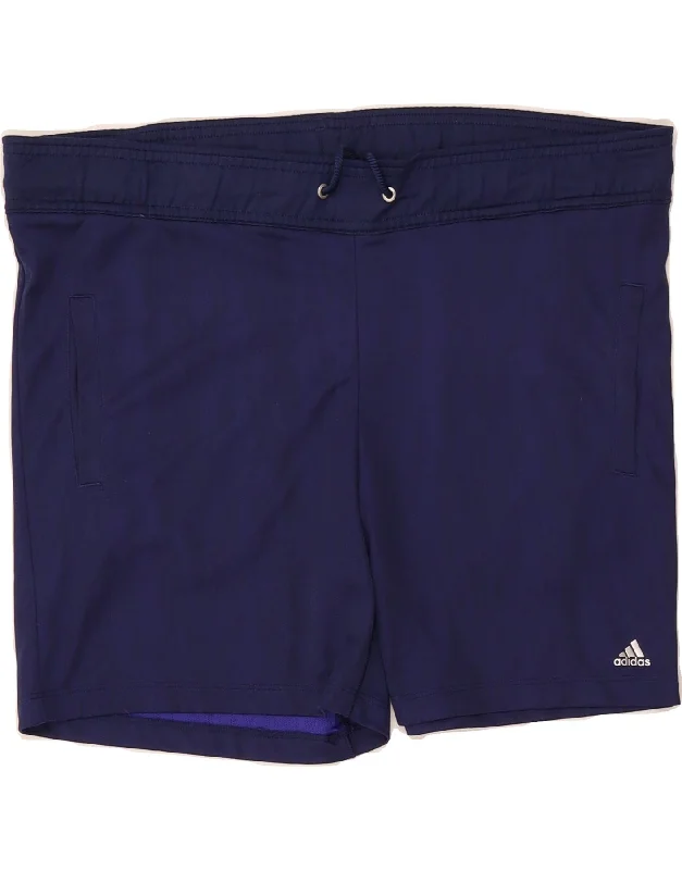 Sports Yoga Style ADIDAS Womens Climacool Sport Shorts UK 12/14 Medium Navy Blue Polyester Sports Yoga Style ADIDAS Womens Climacool Sport Shorts UK 12/14 Medium Navy Blue Polyester