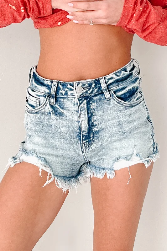 Sports Express Archer High Rise Distressed Kancan Shorts (Medium)