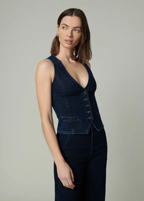 Personalized print THE DENIM WAIST COAT