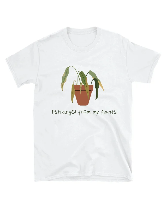 Street Casual Style "Estranged From My Plants" Unisex Tee