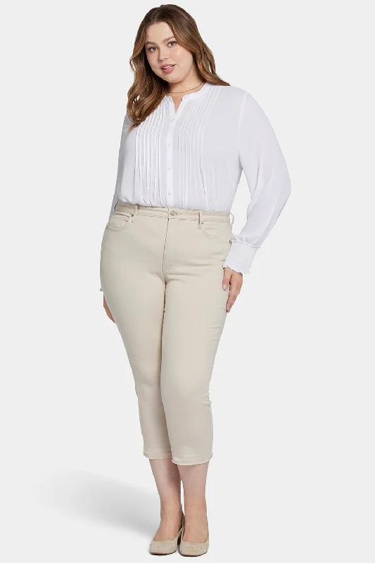 Warm and substantial Chloe Capri Jeans In Plus Size - Feather