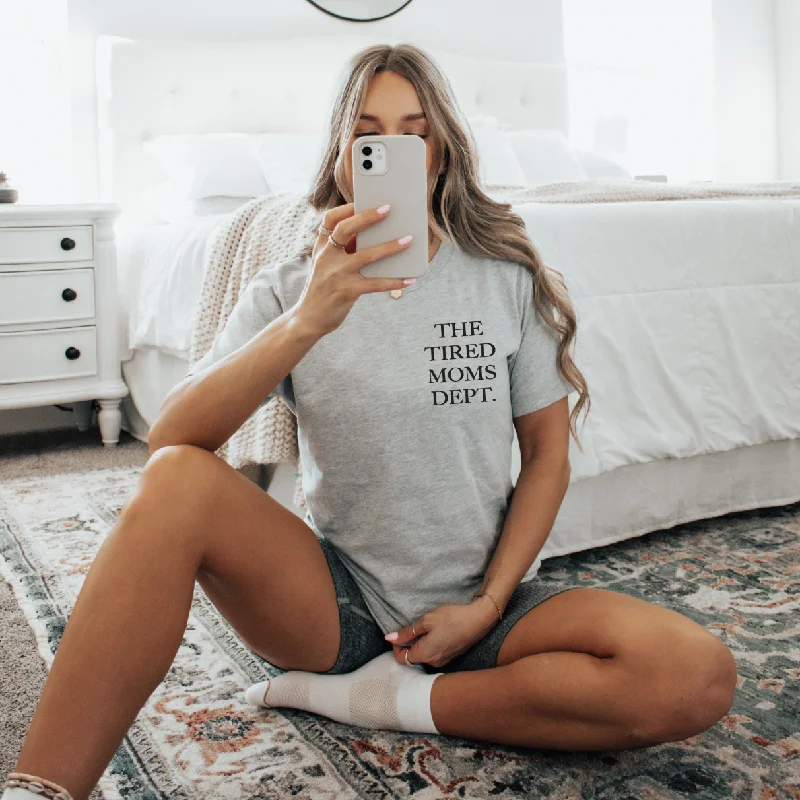 Sports Zipper Style The Tired Moms Dept. • Gray Tee
