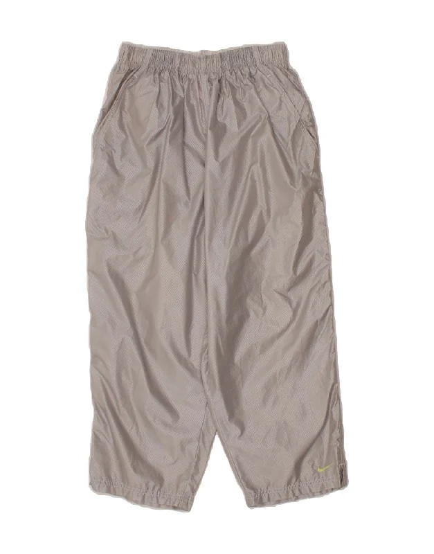 Fashionable and versatile NIKE Womens Capri Tracksuit Trousers US 4/6 Small Silver Geometric Fashionable and versatile NIKE Womens Capri Tracksuit Trousers US 4/6 Small Silver Geometric