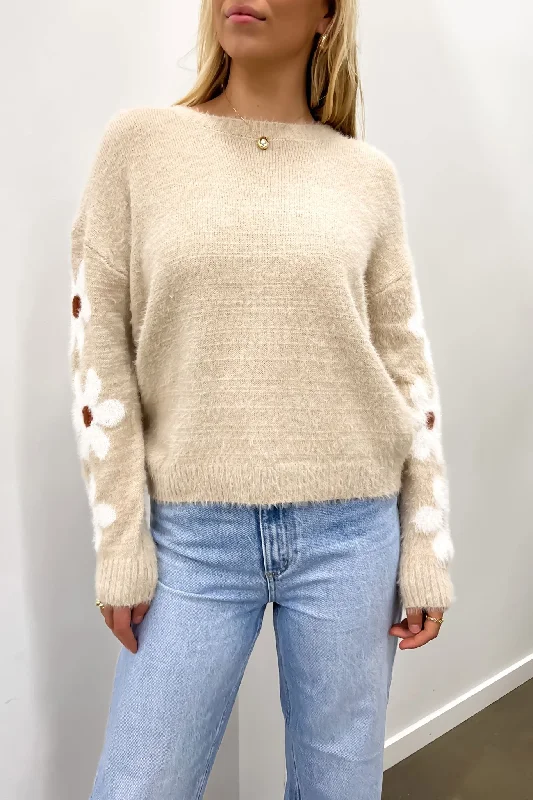 Fun and cute Marco Knit Jumper Latte