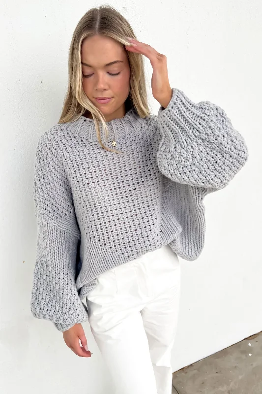 Luxury and fashionable Zack Knit Grey