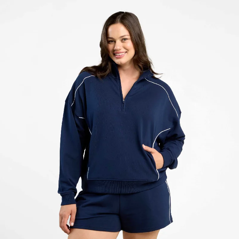 Leisure And Entertainment CloudTech Quarter-Zip | Navy