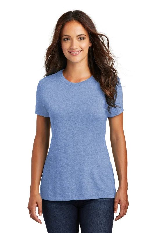 Retro Woolen Jacket District Womens Perfect Tri Short Sleeve Crewneck T-Shirt - Maritime Blue Frost Retro Woolen Jacket District Womens Perfect Tri Short Sleeve Crewneck T-Shirt - Maritime Blue Frost