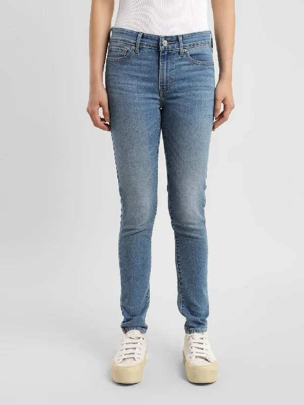 Street Show-Off Style Women's Mid Rise 711 Skinny Fit Jeans