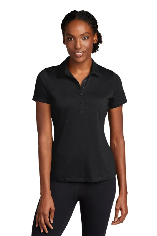 Retro Dress Sport-Tek Womens Strive Moisture Wicking Short Sleeve Polo Shirt - Black