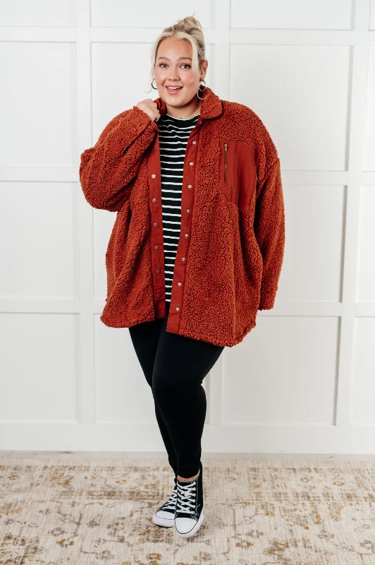 Sweet Korean Style Growing Up Great Sherpa Jacket