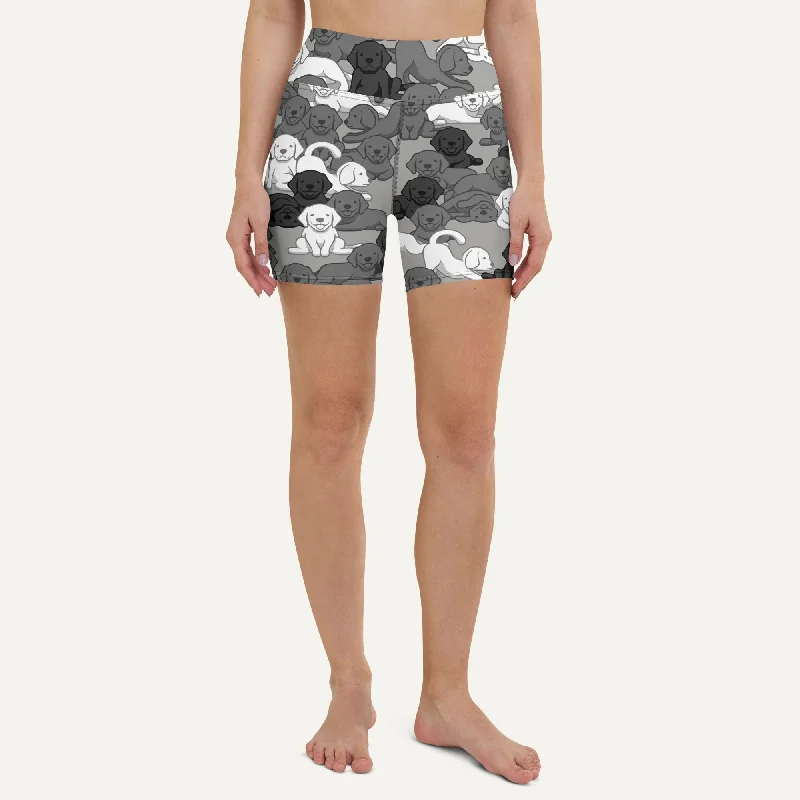 Fresh And Simple Dogs Camouflage Urban High-Waisted Shorts