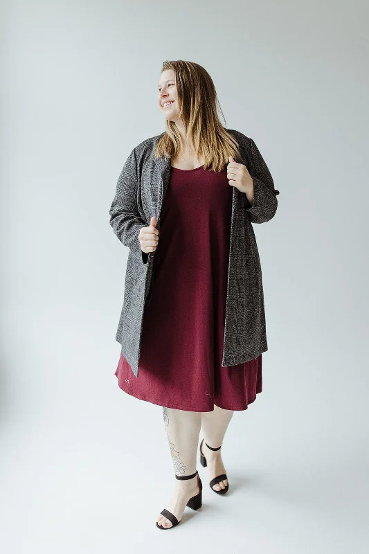 Sweet Soft Feeling MIDI LENGTH PLAID BLAZER