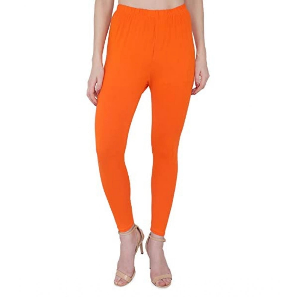 Sports Jacket Generic Women's Cotton Stretchable Skin Fit Ankle Length Leggings (Orange) Sports Jacket Generic Women's Cotton Stretchable Skin Fit Ankle Length Leggings (Orange)