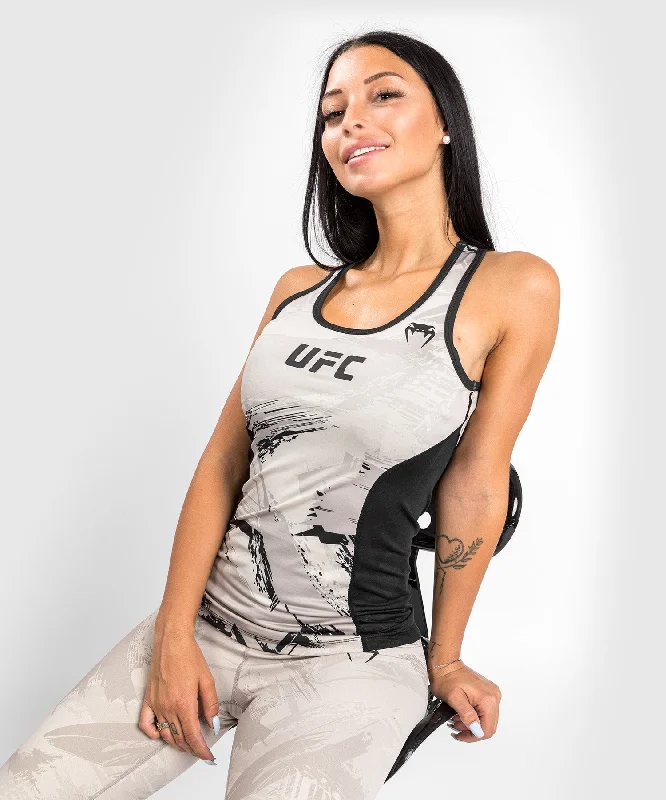 Fashionable and casual UFC Venum Authentic Fight Week Women’s 2.0 Performance Tank Top - Sand/Black Fashionable and casual UFC Venum Authentic Fight Week Women’s 2.0 Performance Tank Top - Sand/Black