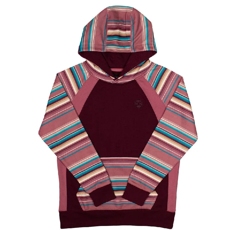 Affordable selection Youth "Savannah" Maroon/ Serape Hoody