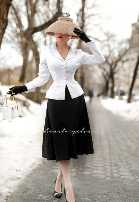 Sweet Lace Design Marion - vintage 1950s suit with swing skirt