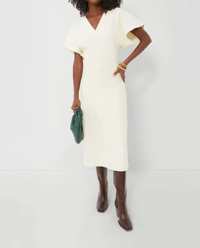 Street Casual Style Ariana Dress In Ecru