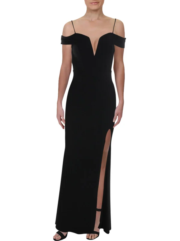 Amazing design Juniors Womens Sweetheart Neck Off-The-Shoulder Maxi Dress