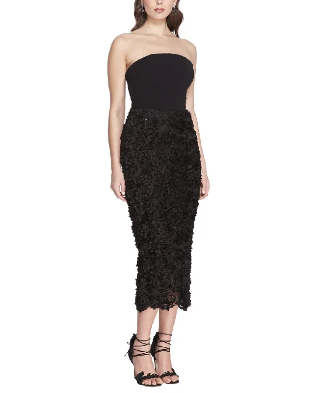 Street Style Marchesa Notte Midi Dress