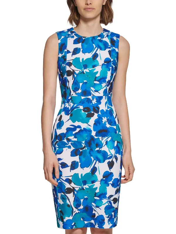 Sports Fitness Style Petites Womens Business Short Sheath Dress