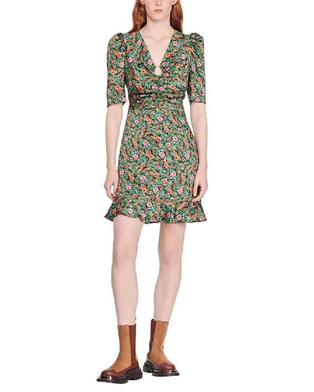 Street Style Sandro Woven Dress