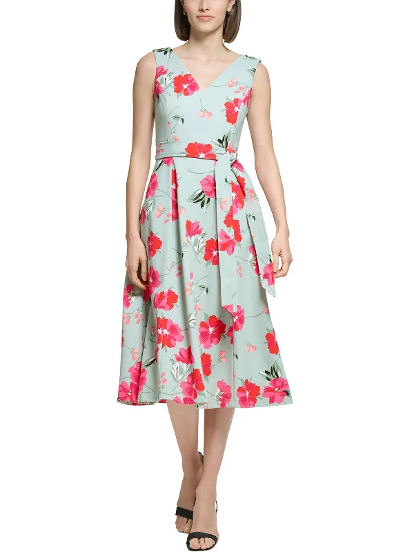 Sports Jacket Womens Cocktail Midi Fit & Flare Dress