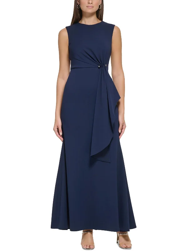 Sweet And Cute Style Womens Knit Side Ruched Evening Dress