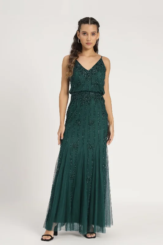 Retro Dress Keeva Green Bridesmaid Dress