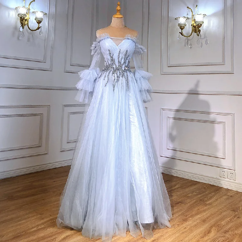Affordable selection Serene Hill Blue A-line Sexy Evening Dresses Gowns 2024 Beaded Boat Neck For Women Wedding Party LA71483 Affordable selection Serene Hill Blue A-line Sexy Evening Dresses Gowns 2024 Beaded Boat Neck For Women Wedding Party LA71483