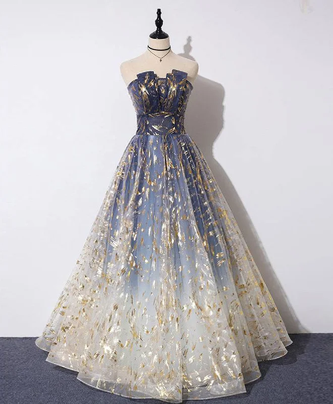Affordable selection Unique Tulle Lace Long Prom Dress, Tulle Lace Formal Graduation Party Dress