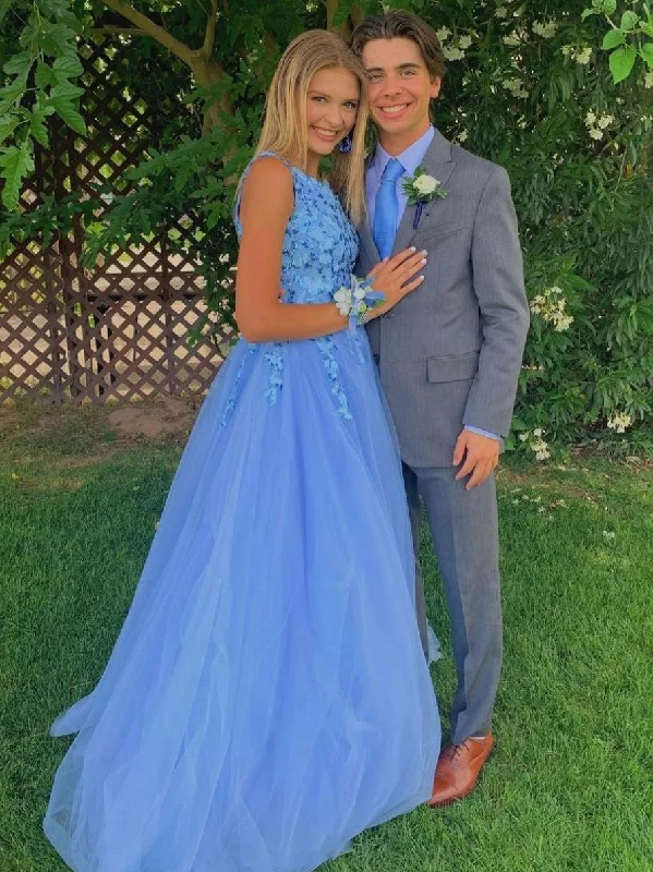 Retro Woolen Jacket Blue one shoulder sequin tulle long prom dress blue evening dress,DS2000 Retro Woolen Jacket Blue one shoulder sequin tulle long prom dress blue evening dress,DS2000
