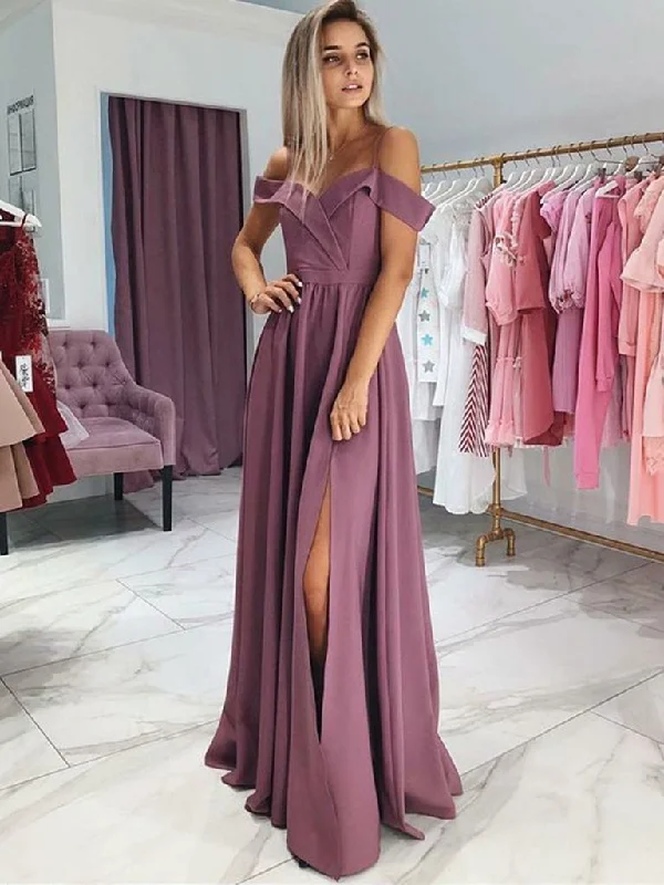 Amazing design Custom Made Off Shoulder Prom Dress with Leg Slit, High Slit Formal Dresses, Graduation Dresses,DS1826 Amazing design Custom Made Off Shoulder Prom Dress with Leg Slit, High Slit Formal Dresses, Graduation Dresses,DS1826