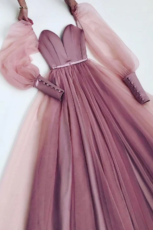 Sweet Age-Reducing Style Pink sweetheart neck tulle long prom dress tulle formal dress,DS2028 Sweet Age-Reducing Style Pink sweetheart neck tulle long prom dress tulle formal dress,DS2028