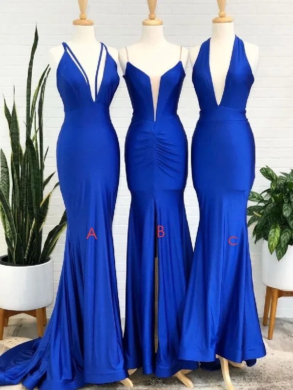 Street Personality Style Simple Royal blue v neck mermaid long prom dress blue evening dress,DS1991 Street Personality Style Simple Royal blue v neck mermaid long prom dress blue evening dress,DS1991