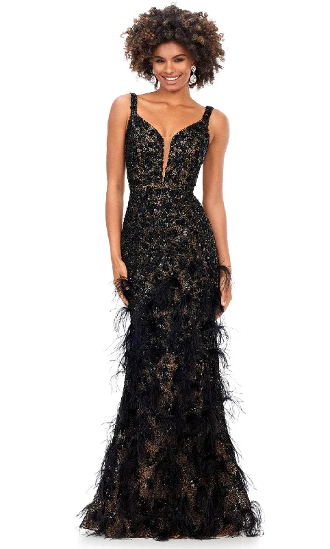 Retro Dress Ashley Lauren 11279 - Sleeveless Sequin Prom Gown