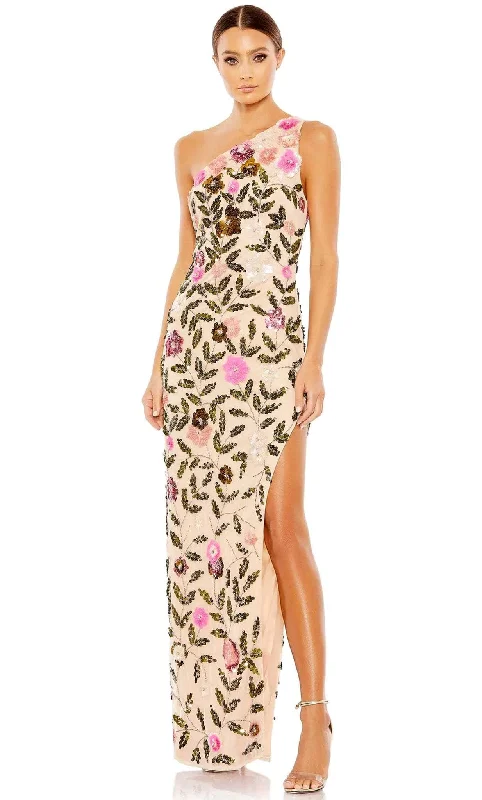 Street Personality Style Mac Duggal 10903 - One Sleeve Embellished Prom Dress